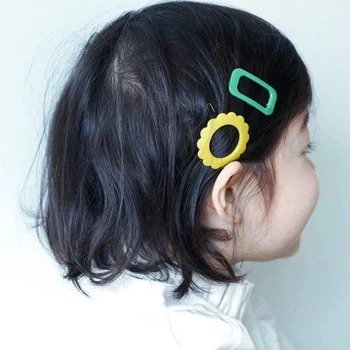  2021 nové Japonské dievča candy farby vlásenky viacerých zelená farba krokosvorkami kvet žaba klip deti vlasy príslušenstvo