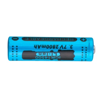  Li-ion gtf nabíjateľná batéria, 4 ks, 14500, 3,7 v, 2800mah pre baterky, červená/žltá/modrá lítium-iónové batérie