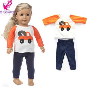  43 cm New Born Baby Doll Oblečenie t-shirt 18-Palcové Americký OG Dievča Bábiku Bunda, Kabát