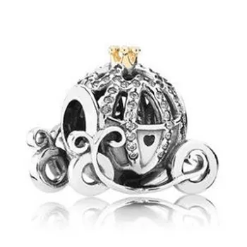  Diseny Charms Reálne 925 Sterling Silver Pani Potts Kúzlo Čip Kúzlo Fit Pôvodnej Značky Náramok Diy Šperky