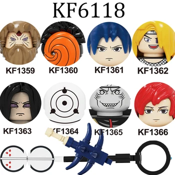  KF6118 Akčné Figúrky Anime Stavebné Bloky Charakter Vzdelávacích Hlavu Tehla Hračky Pre Deti Darček