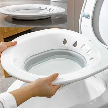  Nový Skladací Prenosné Odolné Bidet Sedacie Kúpele Pre Hemoroidy Pacienta Zadarmo Povodí Vaňou Hip Povodí Bidetová Toaletné Sedadlo Kúpeľ
