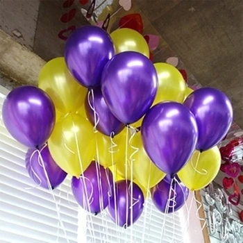  10pcs Ružová Modrá Fialová Ballon 10 inch Latexové Balóny, Nafukovacie Svadobné Dekorácie Vzduchu Gule Happy Birthday Party Balón Dodávky