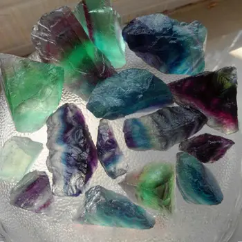  Prírodné Fluorite Crystal Poľský Kameňa, Skaly Klenot Kameň Šperky Čo Korálky Vzor Farba Crystal, Prírodné Kamene, Minerály Náhodný