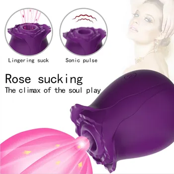  10 Frekvencia Rose Vibrátor Vibračné Vajíčko Páry Masturbovať Sania Bradavky Klitorisu Fidget Sexuálne Hračky Pre Ženy, Hry Pre Dospelých Shop