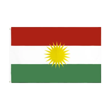  3Jflag 3X5Fts 90X150cm Kurdská Vlajka Kurdistan