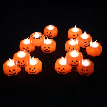  LED Halloween Tekvica Ghost Svietidlo Svietidlo DIY Visí Strašidelné sviečkach Halloween Dekorácie pre Domov Horor Rekvizity Deti Hračka