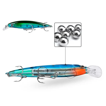  1PCS 13.4 G 110 MM Plávajúce Minnow Rybárske Lure Wobbles Pevného Rybárske Návnady 3D Oči, Umelé Návnady na Ryby Bass Fishing Nástroje