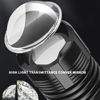  XHP50 LED Baterka Použiť 14500 Batériu MINI Prenosné Zoom 5 Svetelné Režimy, Vodotesný, Baterka, Vhodné pre dobrodružstvo, kempovanie a pod.