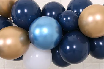  100KS 12 Palcový 3.2 Gram Star Modrý Atrament Modré balóniky Matt black blue Latexový Balón Narodeninovej oslavy Svadby Balón Dekorácie