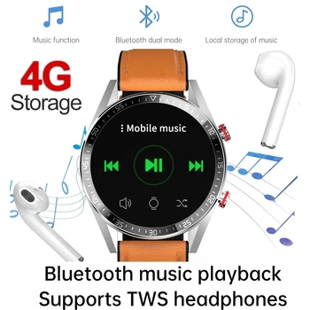  LIGE 2022 Nové 454*454 Obrazovke, Smart Hodinky Vždy Zobrazovať Čas Bluetooth Hovor TWS Slúchadlá Miestnej Hudby Smartwatch Pre iOS a Android