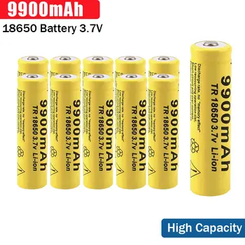  New Vysoká Kapacita 1-20PCS 18650 Batéria 3,7 V 9900mAh Nabíjateľné Lítiové Batérie, LED Baterka Dropshipping