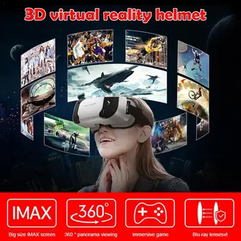  3D Virtuálnej Reality Prilba S Veľkým Veľkosť Imax Obrazovka Real VR Headset Inteligentné Okuliare pre Smartphony Mobilný Telefón Mobile 4-6 Cm
