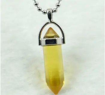  Prírodný kameň Titán Crystal pilier Turquoises Kremeň lapis prívesky pre kutilov, Šperky, takže náhrdelník Accessories1pc