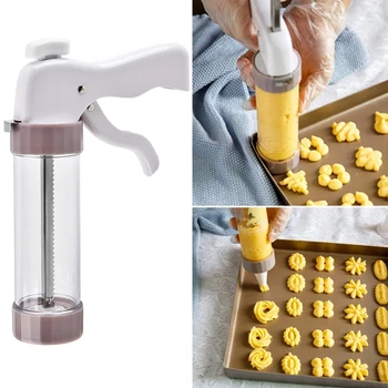  Cookie Press Kit - Cookie, Stlačte Takže Zbraň Sušienky Tortu Formy Cookie, Stlačte Maker Stroj Dezert Dekorácie