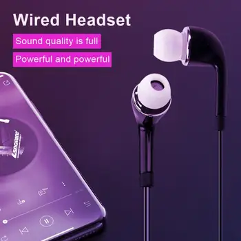  Univerzálny konektor pre Slúchadlá 3,5 mm In-Ear Stereo s Mic Káblové Slúchadlá Pre Samsung Galaxy S4 Huawei Smartfón Hot