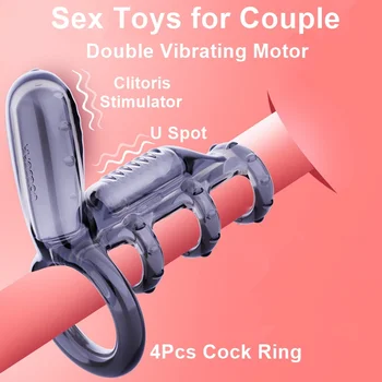  ASENGRY Stimulátor Klitorisu Vibrátor Penis Krúžok Rukáv Penis Upozorňuje Bielizeň Tryska Ejakulácie Fyziky Odkladu Vibrátor pre Páry