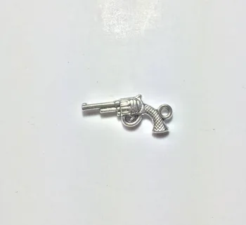  Eruifa 20pcs 20*7mm Mini Gun Charms Zliatiny Zinku náhrdelník,náušnice náramok šperky DIY handmade 2 farby