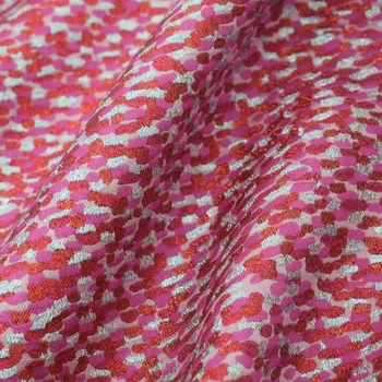  2021 nové módne Leopard tlač žakárové tkaniny kabát šaty telas por metro patchwork tecido tissu au meter vestidos vestido