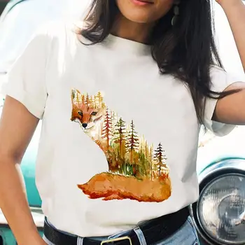  Ženy Motýľ Krásne Nové Tlačiť T-shirts Cartoon Módne Krátkym Rukávom Letné Bežné Tričko Grafické T Top Ženský Čaj T-Shirt