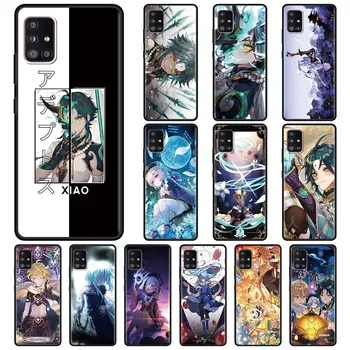  Anime Genshin Vplyv Telefón Taška Pre Samsung Galaxy A51 A71 A21s A12 A31 A41 A32 A02s A11 A72 A52 A42 5G A21 EÚ Mäkké Prípade