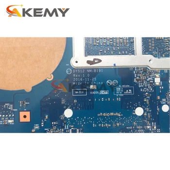  Akemy DY512 NM-B191 Je Vhodný Pre Lenovo Y520-15IKBN Notebook Doske 5B20N00283 CPU I7 7700HQ GTX1050 DDR4 Test
