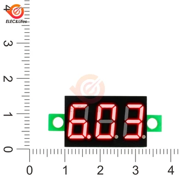  0.36 palcový DC LED Digitálny Voltmeter 0-30V Napätie Meter Auto Auto Mobilné Napájacie Napätie Tester Detektor 5V 12V Červená Zelená Modrá