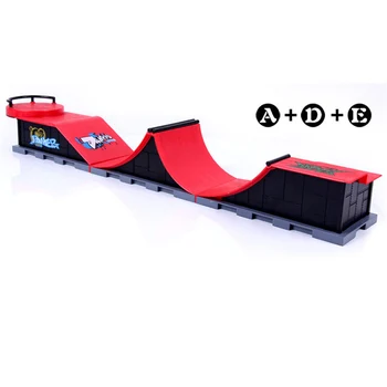  Model A+D+E Mini Rampu Prst Skateboard Parku/Skatepark Tech-Palube Skate Park Zahŕňa 3 Prst Board Pripojený Arc Žľabu Tvar