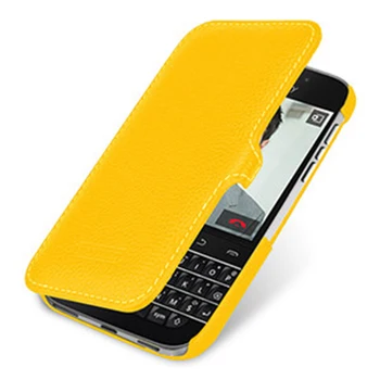  Luxusná Značka, Originálne Kožené Puzdro Flip Folio Kryt Telefónu Taška Shell Pre Blackberry Klasické Q20 3.5