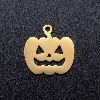  5 ks/veľa Halloween Pumkin DIY Charms Veľkoobchod Nehrdzavejúcej Ocele Lebky Ghost Konektory Kúzlo Čepeľ Kríž Šperky, Prívesok