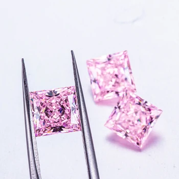  Továreň Na Predaj Hot Pink Cena Ručne Vyrobené Princezná Rez Kamene Pre Šperky, Takže Diamond Voľné Drahokam