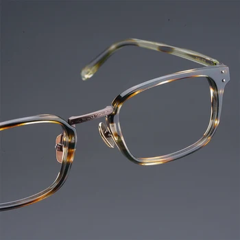  Japonský Okuliare, Rám Titánové Okuliare dioptrické Ženy Krátkozrakosť Okuliare Rámy pre Mužov Vintage Japonsko Dizajnér Značky GMS820