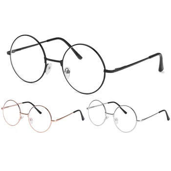  Kovové Okrúhle Okuliare Na Čítanie Jasný Objektív Ženy Muži Krátkozrakosť Okuliare Vintage Nearsighted Okuliare -1 -1.5 -2 -2.5 -3 -4 -3.5
