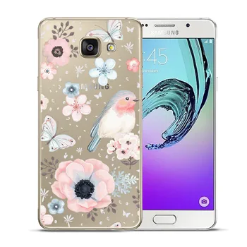  Sexy Kvetinová Mäkké TPU puzdro Pre Samsung Galaxy A3 A5 A7 2016 2017 A6, A8, A7 Plus 2018 A9 Star A30 A50 Kvet Silikónové Coque