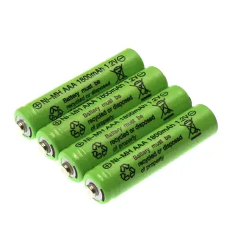  AAA Oplaadbare Batterij Ni-Mh 1.2 V Nieuwe Aaa 1800 Mah 1.2 V Oplaadbare 2A Batterij