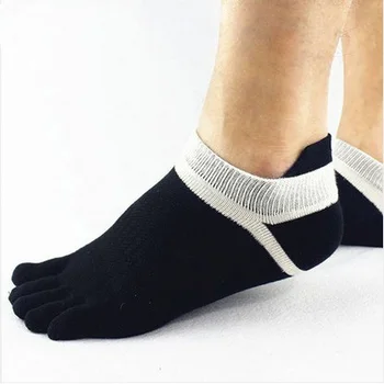  2021 Lete Nové Pánske Ponožky Bavlna Päť Prstov Ponožky Bežné Prst Ponožky Priedušná Calcetines Členkové Ponožky 39-43