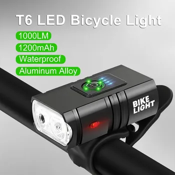  T6 LED Požičovňa Svetlo Predné USB Nabíjateľné MTB, Road Horský Bicykel Svietidlo na Bicykel predné svetlo na Bicykli Baterka Cyklistické Doplnky