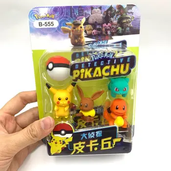  Pokémon Pikachu tri-v-jednom hračka gumu DIY zmontované gumu kancelárske potreby kancelárske potreby školské deti je guma