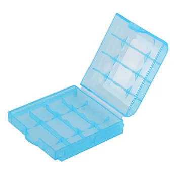  10Pc AA/AAA Battey BOX Plast Transparentná Biela Novú jednotku Pevného Plastového puzdra Kryt Držiak AA / AAA Batérie Úložný Box Digital Hot