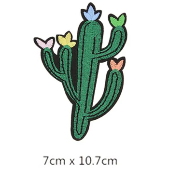  Kreatívne Kaktus Nášivka Oblečenie Výšivky Patch Textílie Nálepky Žehlička Na Šiť Na Patch Plavidlá, Šitie, Opravy Vyšívané BT136