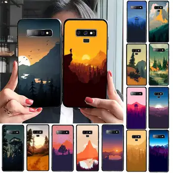  YNDFCNB Deep forest firewatch Telefón puzdro Pre Samsung Galaxy s rezacím zariadením S10 S20 Plus S10E S5 S6 S7edge S8 S9 S9Plus S10lite 2020