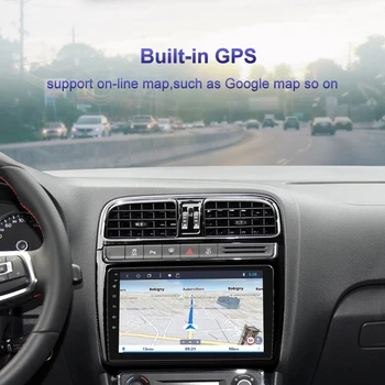  Autorádia GPS Navigácie Multimediálny Prehrávač Pre VW Volkswagen POLO Sedan 2008 2009-2020 2Din Android 10 Stereo Headunit Video