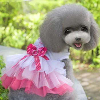  Čipky Psa Princezná Zdobiť Roztomilý Pes Oblečenie pre Malé Psy šaty pre šteňa vianočné oblečenie pre zvieratá mačka šaty york psie oblečenie