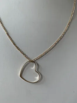  N200 doprava zadarmo Módne jednoduché strieborné pozlátené broskyňa srdce náhrdelník šperky, doplnky, veľkoobchod pre ženy darček