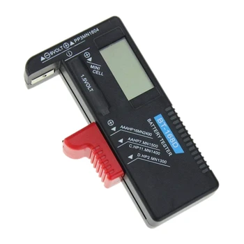  BT-168D Digitálne Batérie Tester Detektor Kapacita Diagnostický Nástroj Volt Checker pre Aaa Aa, C, D, 9V 1,5 V gombíkovú Batériu
