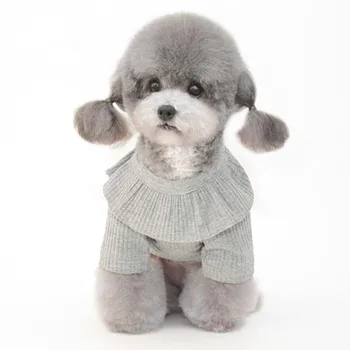  Nový pes klesnutie tričko pet oblečenie dve-legged oblečenie, oblečenie pre psy, Pomeranian malý pes jednofarebné oblečenie