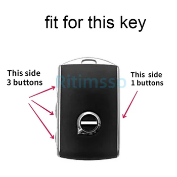  Originálne Kožené Kľúča Vozidla Kryt FOB pre Volvo XC40 XC60 S90 XC90 V90 T5 T6 T8 Auto Keychain Kľúča Vozidla Prípade Kľúča Vozidla Chrániť