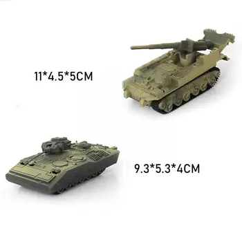  1Pc 1:72 4D Zmontované Tank Model Vojenskej Model Zostavený Náhodne Farba Piesku Vzdelávacie Súpravy, detské Hračky, Stolové Hry Y7S7