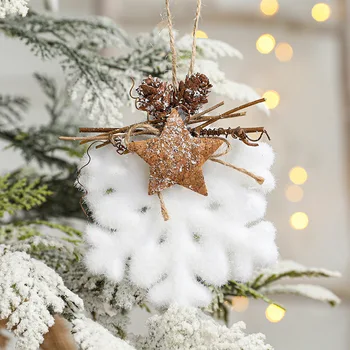  8 cm pena loptu biela vločka kvapka vody bell sticky dekorácie, vianočné gule dekorácie prívesok visí loptu