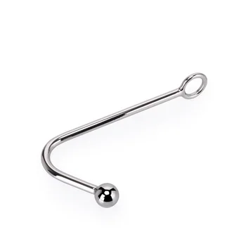  Malá veľkosť, jeden loptu kovové análny hák s perličiek zadok plug dilator nehrdzavejúcej ocele prostaty masér BDSM sex hračka pre muža, ženy